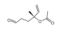 (4R)-(-)-4-Acetyl-3-methyl-5-hexenal结构式