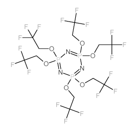 2l5,4l5,6l5-1,3,5,2,4,6-Triazatriphosphorine,2,2,4,4,6,6-hexakis(2,2,2-trifluoroethoxy)-结构式