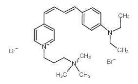 N-(4-三甲氨基丙基)-4-(4-(4-(二乙基氨基)苯基)丁二炔)吡啶二乙酸酯结构式