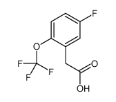 [5-Fluoro-2-(trifluoromethoxy)phenyl]acetic acid Structure
