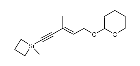(E)-3-methyl-1-(1-methylsilacyclobutyl)-5-(tetrahydropyran-2-yloxy)pent-3-en-1-yne Structure