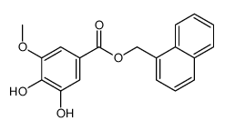 naphthalen-1-ylmethyl 3,4-dihydroxy-5-methoxybenzoate Structure