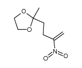 4-(2-methyl-1,3-dioxolan-2-yl)-2-nitrobutene结构式
