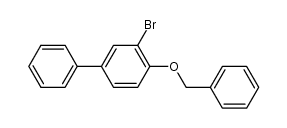 2-bromo-1-(phenylmethoxy)-4-phenylbenzene结构式