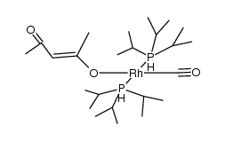 carbonyl(2,4-pentanedionato-O)bis(tri-isopropylphosphine)rhodium(I) Structure