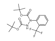 di-tert-butyl 1-(2-(trifluoromethyl)phenyl)hydrazine-1,2-dicarboxylate Structure