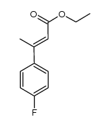 3-(4-fluorophenyl)-2-butenoic acid ethyl ester Structure