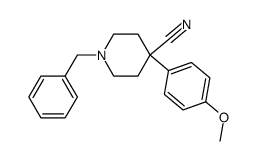 1-Benzyl-4-(4-Methoxyphenyl)Piperidine-4-Carbonitrile Structure