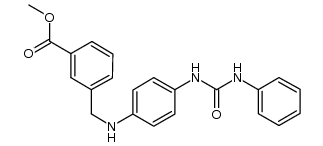 3-{[4-(3-phenylureido)phenylamino]methyl}-benzoic acid methyl ester Structure