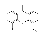 2-bromo-N-(2,6-diethylphenyl)aniline结构式