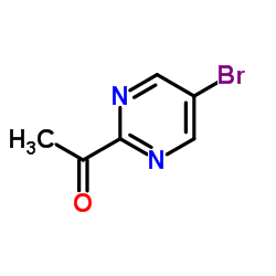 1-(5-溴嘧啶-2-基)乙酮结构式