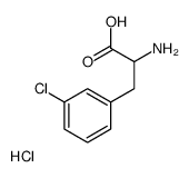 2-amino-3-(3-chlorophenyl)propanoic acid,hydrochloride结构式