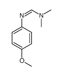 N,N-Dimethyl-N'-(4-methoxyphenyl)formamidine结构式