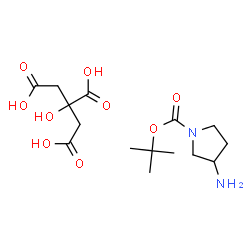 (R)-3-AMINO-1-N-BOC-PYRROLIDINECITRATE Structure