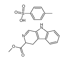 methyl L-3,4-dihydro-β-carboline-3-carboxylate 4-toluenesulfonic acid salt结构式