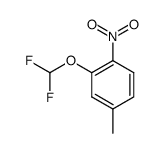 2-difluoromethoxy-4-methyl-1-nitrobenzene Structure