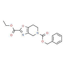 5-benzyl 2-ethyl 4H,5H,6H,7H-[1,3]oxazolo[4,5-c]pyridine-2,5-dicarboxylate Structure