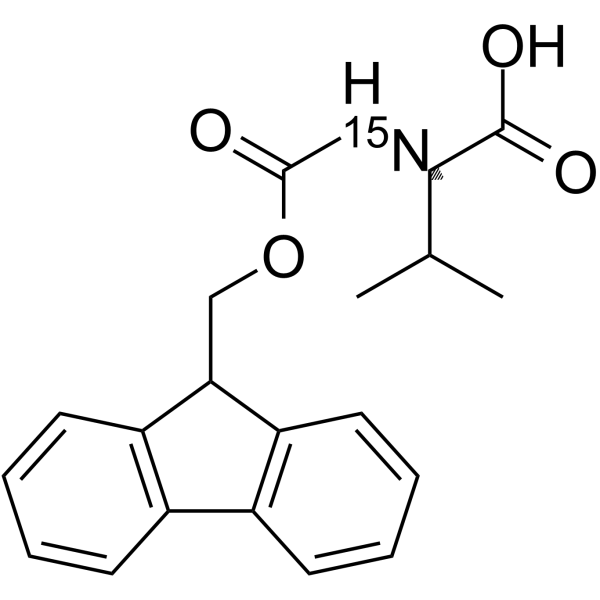 Fmoc-缬氨酸-15N结构式