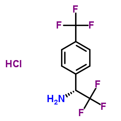(R)-2,2,2-Trifluoro-1-(4-(trifluoromethyl)phenyl)ethanamine hydrochloride Structure