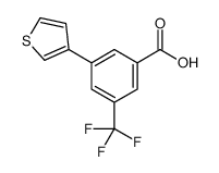 3-thiophen-3-yl-5-(trifluoromethyl)benzoic acid结构式