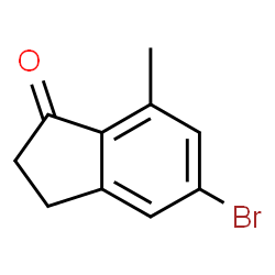 5-溴-7-甲基-2,3-二氢-1H-茚-1-酮结构式
