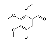 5-hydroxy-2,3,4-trimethoxybenzaldehyde结构式