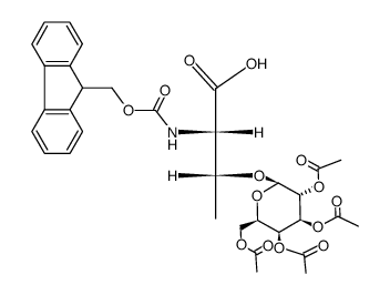 Fmoc-L-Thr(beta-D-Gal(Ac)4)-OH structure