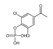 (4-acetyl-2,6-dichlorophenyl) dihydrogen phosphate Structure