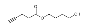 4-hydroxybutyl pent-4-ynoate Structure
