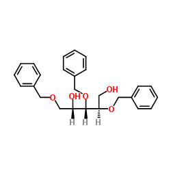 1,3,4-三-O-苄基-D-核糖醇结构式