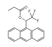 (R)-1-(anthracen-9-yl)-2,2,2-trifluoroethyl propanoate结构式