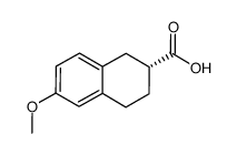 (R)-6-METHOXY-1,2,3,4-TETRAHYDRO-NAPHTHALENE-2-CARBOXYLIC ACID结构式