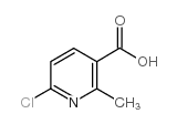 6-氯-2-甲基烟酸结构式