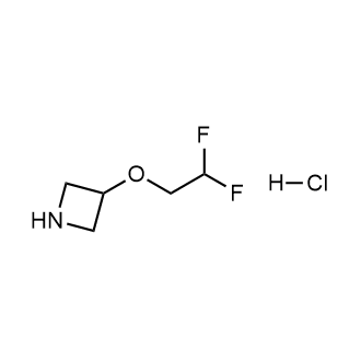 3-(2,2-二氟乙氧基)氮杂环丁烷盐酸盐结构式
