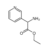 ethyl (±)-2-amino-2-(pyridin-3-yl)acetate结构式