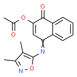 2-acetyl-N-(3,4-dimethyl-5-isoxazolyl)-1,4-naphthoquinone imine picture