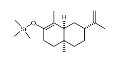 (4aS,7R,8aS)-1,4a-dimethyl-7-isopropenyl-3,4,4a,5,6,7,8,8a-octahydro-2-(trimethylsilyloxy)-naphthalene Structure