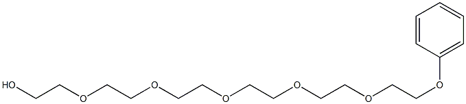 Hexaethylene glycol monophenyl ether Structure