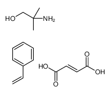2-amino-2-methylpropan-1-ol,(Z)-but-2-enedioic acid,styrene Structure
