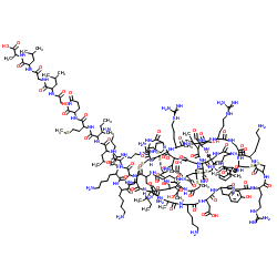 ω-Agatoxin IVA结构式