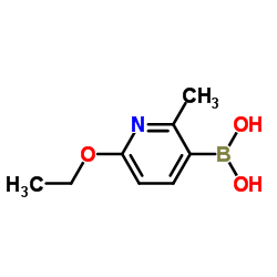6-Ethoxy-2-methylpyridine-3-boronic acid结构式