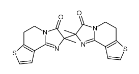 2,2'-dimethyl-5,5',6,6'-tetrahydro-2,2'-bis(imidazo[1,2-a]thieno[3,2-c]pyridine)-3,3'(2H,2'H)-dione Structure
