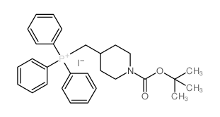 ((1-(叔丁氧基羰基)哌啶-4-基)甲基)三苯基碘化膦结构式