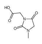(3-methyl-2,5-dioxo-1-imidazolidinyl)acetic acid(SALTDATA: H2O) Structure