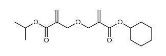 cyclohexyl isopropyl 2,2'-[oxybis(methylene)]dipropenoate Structure