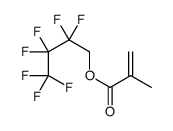 2,2,3,3,4,4,4-heptafluorobutyl 2-methylprop-2-enoate structure