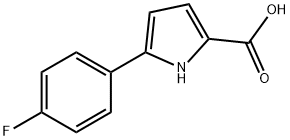 5-(4-氟苯基)-1H-吡咯-2-甲酸结构式