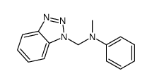 N-(benzotriazol-1-ylmethyl)-N-methylaniline Structure