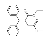 methyl 3-ethoxycarbonyl-4,4-diphenyl-3-butenoate结构式