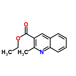 2-甲基喹啉-3-羧酸乙酯结构式